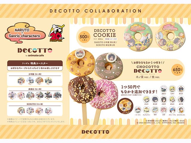 レポート】「NARUTO×サンリオキャラクターズ」 DECOTTO by animate