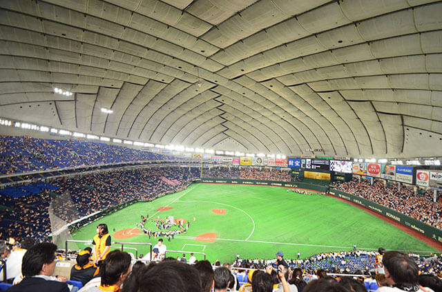 Yomiuri Giants at the Tokyo Dome - Baseball field