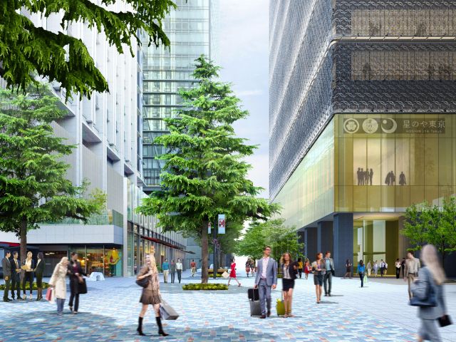 東京の町並みと、星のや東京