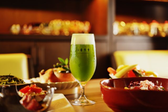 ノンアルもご用意、「1899抹茶ビール」