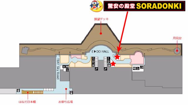 「ソラドンキ 羽田空港店」位置図