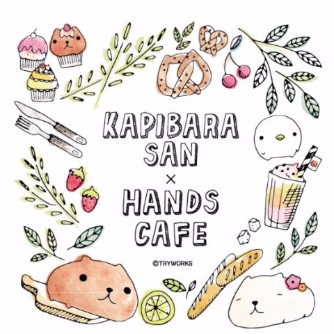 カピバラさんと「HANDS CAFE」の期間限定コラボカフェが登場！