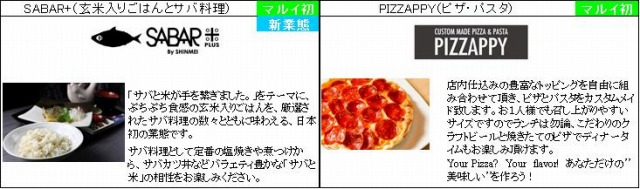上野マルイ Food select フードセレクト　出店ショップ