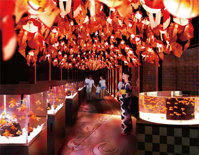 日本最大！全長約100mに約1,000匹の金魚が舞う！すみだ水族館「お江戸の金魚ワンダーランド」開催！