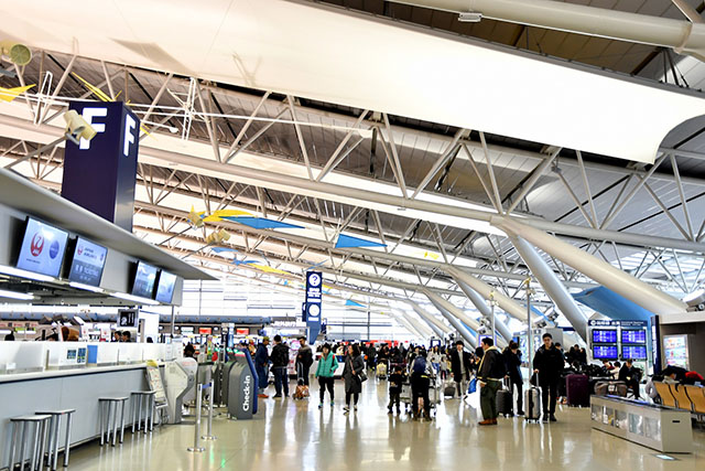 関西国際空港の第1ターミナル国際線出発フロア