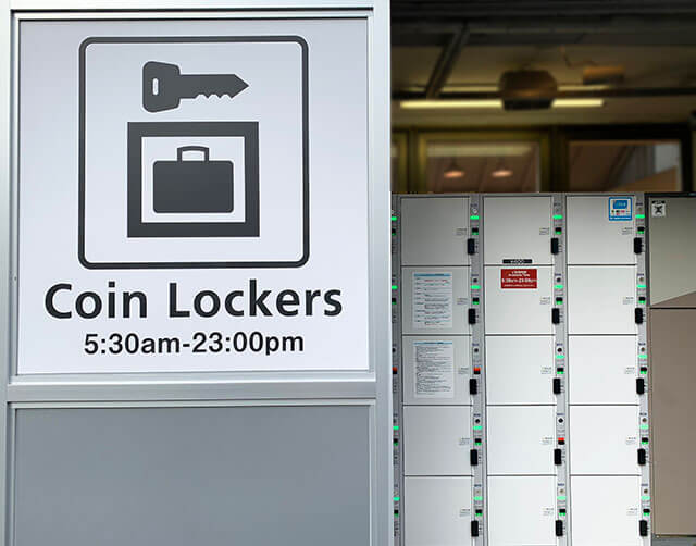 Coin lockers & Luggage Storage facilities around Kyoto Station Japan