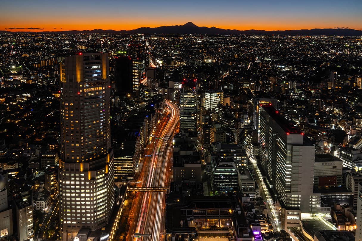 수도고속도로를 타고서 경험하는 도쿄의 밤