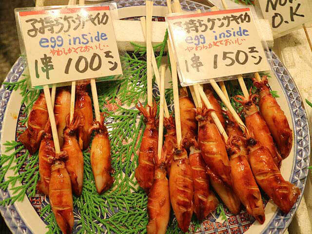 畠中商店「帶魚子的劍魚」150日元起※價格可能會有變動