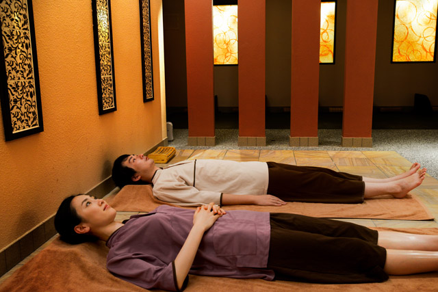 なごみの湯 岩盤浴區「Healing Spa 綠彩」。