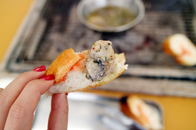 牡蠣のアヒージョ