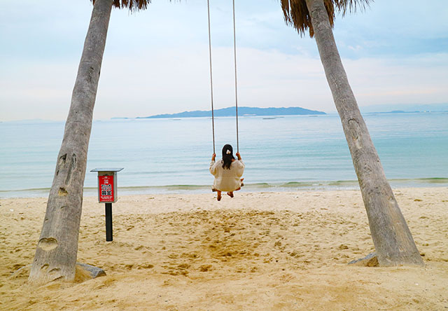 糸島　ヤシの木ブランコ