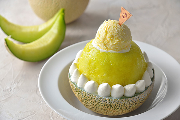 (only 10 servings per day) Melon Yoghurt Shaved Ice X Haagen Dazs Ice Cream 2800yen (tax・service charge included)