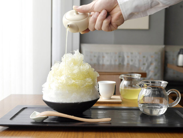 焙茶拿鐵刨冰套餐　1200日圓