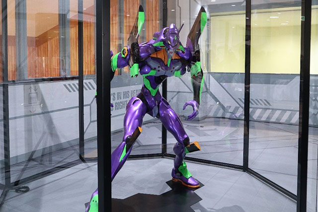 Two-meter tall Evangelion Unit-01 display