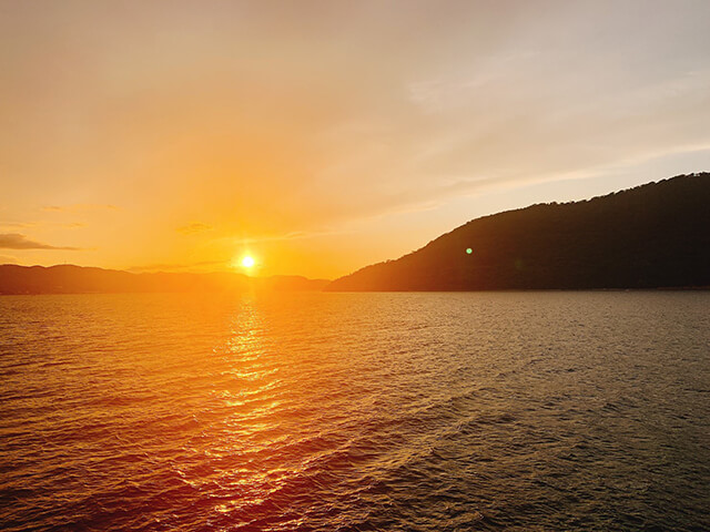 瀨戶內海與夕陽