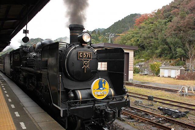 SL蒸氣列車終點站「津和野」