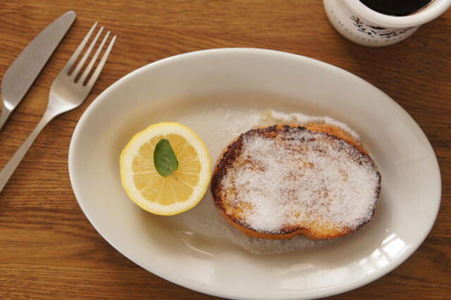 フレンチトースト　おおうえ農園のレモンとシュガー　600円（税抜）