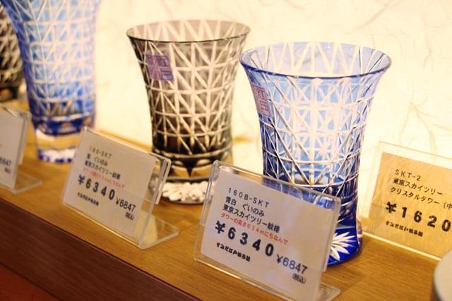 伝統の技と粋　スカイツリークリスタルタワー　江戸切子館 東京スカイツリー紋 — すみだ江戸切子館