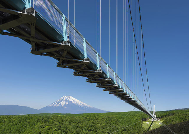 日本一長いつり橋から富士山と駿河湾の絶景が！「三島スカイウォーク」