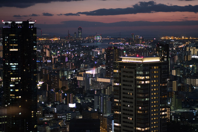 Osaka in the Evening