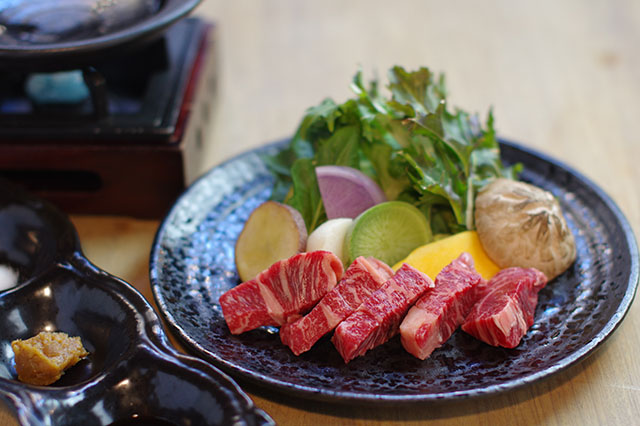 5,000 yen course's main dish - Yamato beef rib roast