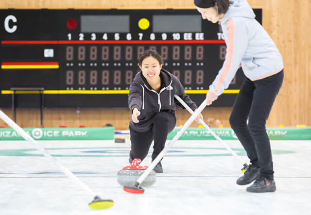 Go curling at the Karuizawa Ice Park