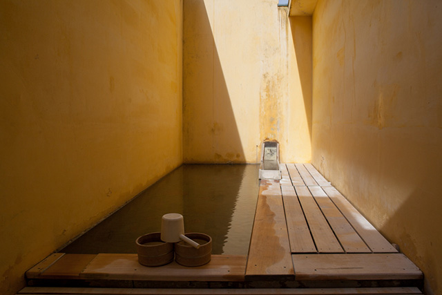 나루코 온천의 목욕탕