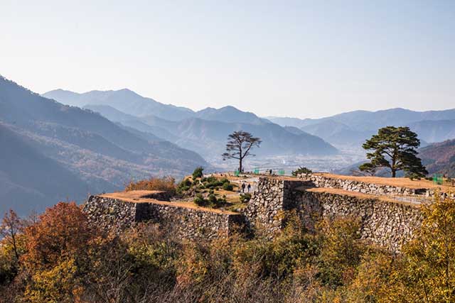 Experience Takeda Castle ruins up close