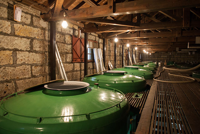 A look inside the Yoshikubo’s preserved brewing area