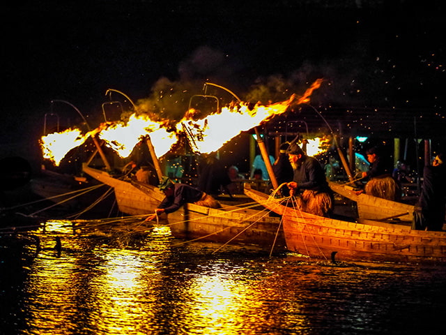 The famous ukai (cormorant fishing) that has been passed down for over 1300years