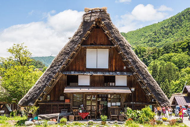 Some Gassho-zukuri houses have been converted in cafes and rest houses