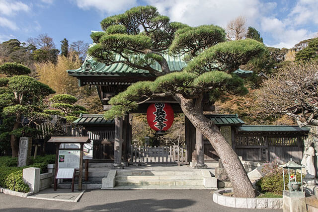 The entrance to Hasedera Temple is an iconic image of Kamakura