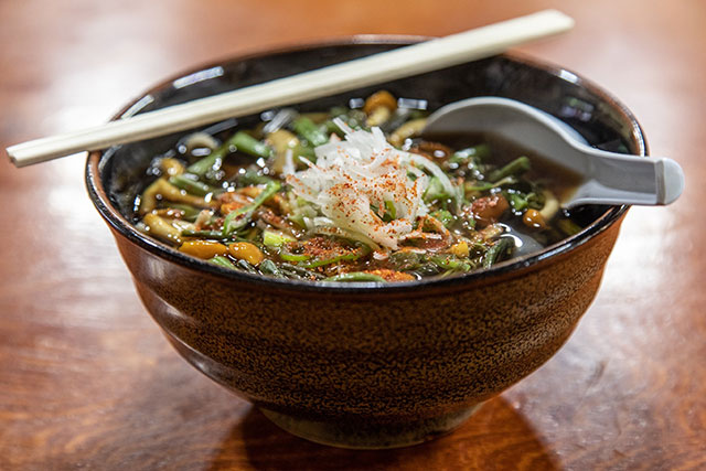 Shibu Onsen is also a great place to sample some local food, like a bowl of hot soba. Nagano is considered the home of soba noodles after all!