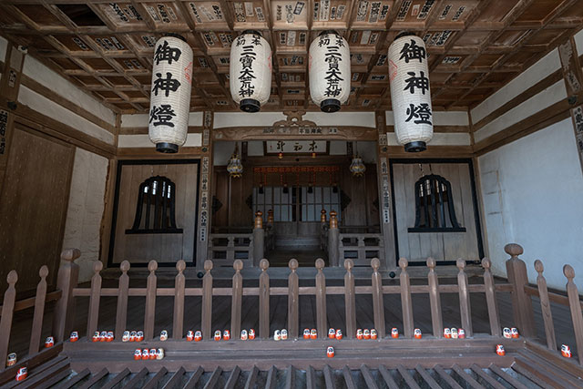 Inside one of the smaller buildings at Katsuo-ji Temple