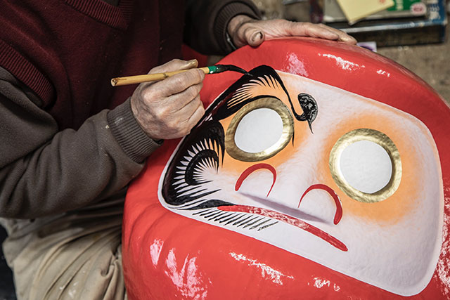 Daruma are made in towns across the country, although the town of Takasaki in Gunma is considered the home of Daruma craftsmanship in Japan
