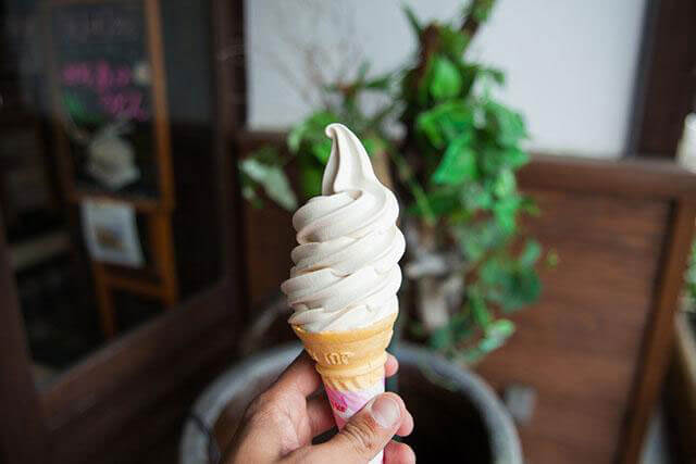 Miso Soft Cream, Suyakame, Nagano