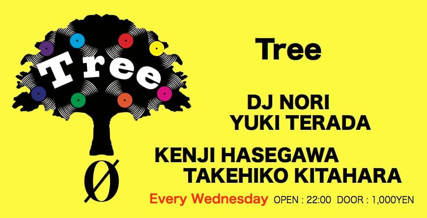 “Tree” is held every Wednesday at ZERO Aoyama