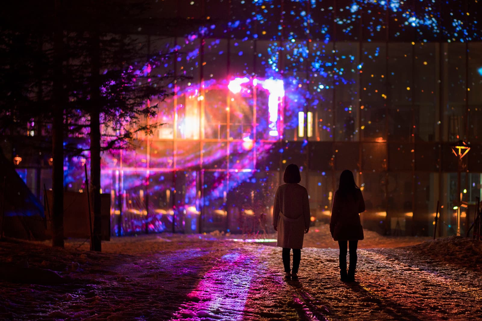Winter illuminations at Rusutsu Resort in Hokkaido