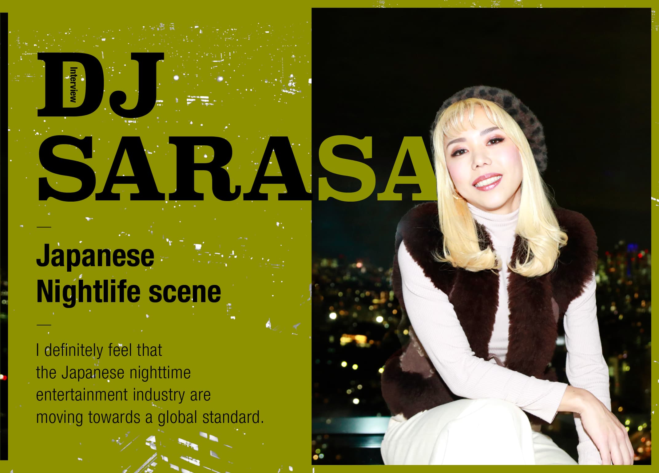 Japanese Nightlife scene featuring DJ SARASA