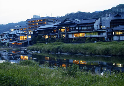 Misasa Onsen and nearby fireflies